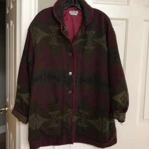 Territory Ahead Wool w/ Leather Coat, Sz S